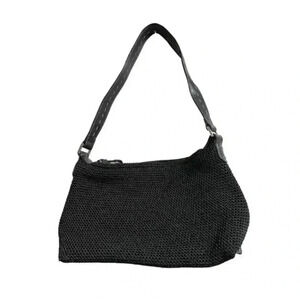 The Sak Black‎ Woven Small Shoulder Bag